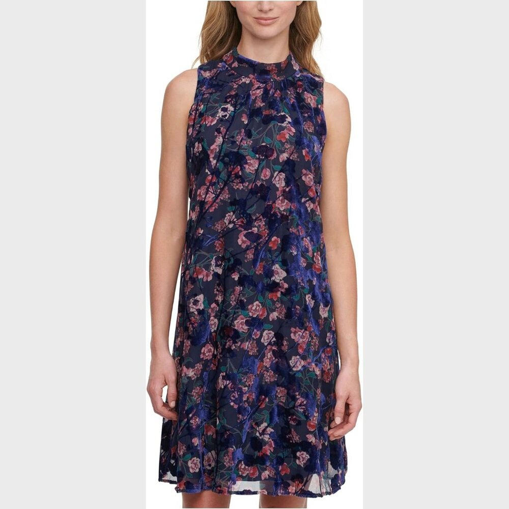 NEW | Tommy Hilfiger | Zinnia Floral Halter Sleeveless | Navy Multi | Size 16